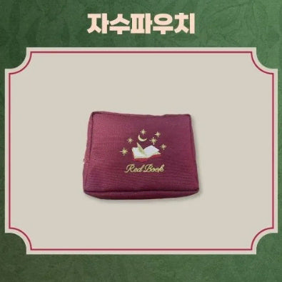 [BUNJANG] Musical "Red Book" Embroidered Pouch / 뮤지컬 레드북 자수 파우치