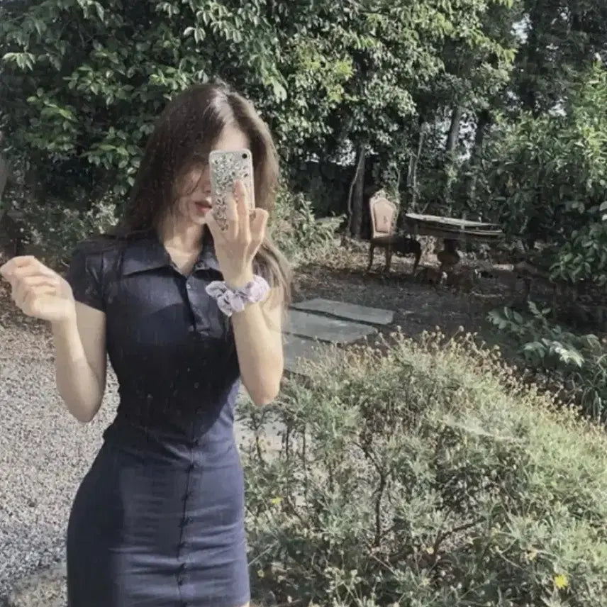 [BUNJANG] MINIFOE Denim Mini Dress S / 미니포에 데님 미니 원피스 s