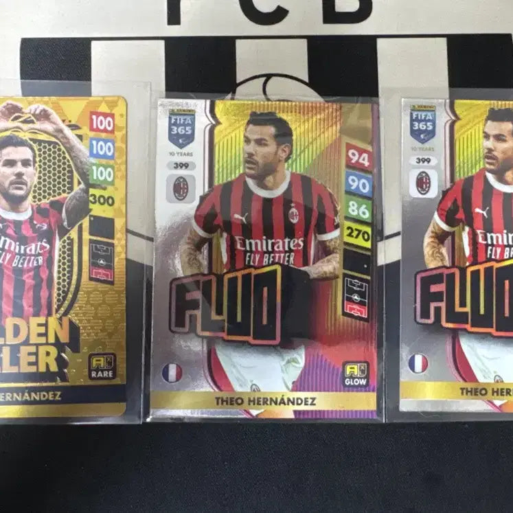 [BUNJANG] Theo Hernández Golden Boller & Fluo Edition Cards / 테오 골든 볼러, Fluo 에디션