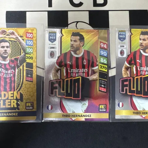 [BUNJANG] Theo Hernández Golden Boller & Fluo Edition Cards / 테오 골든 볼러, Fluo 에디션
