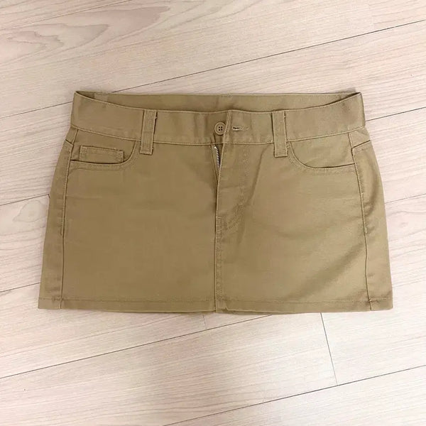 [BUNJANG] Brandy Melville California Low Waist Mini Skirt / 캘리포니아 브랜디멜빌 로우웨이스트 로우라이즈 미니 스커트