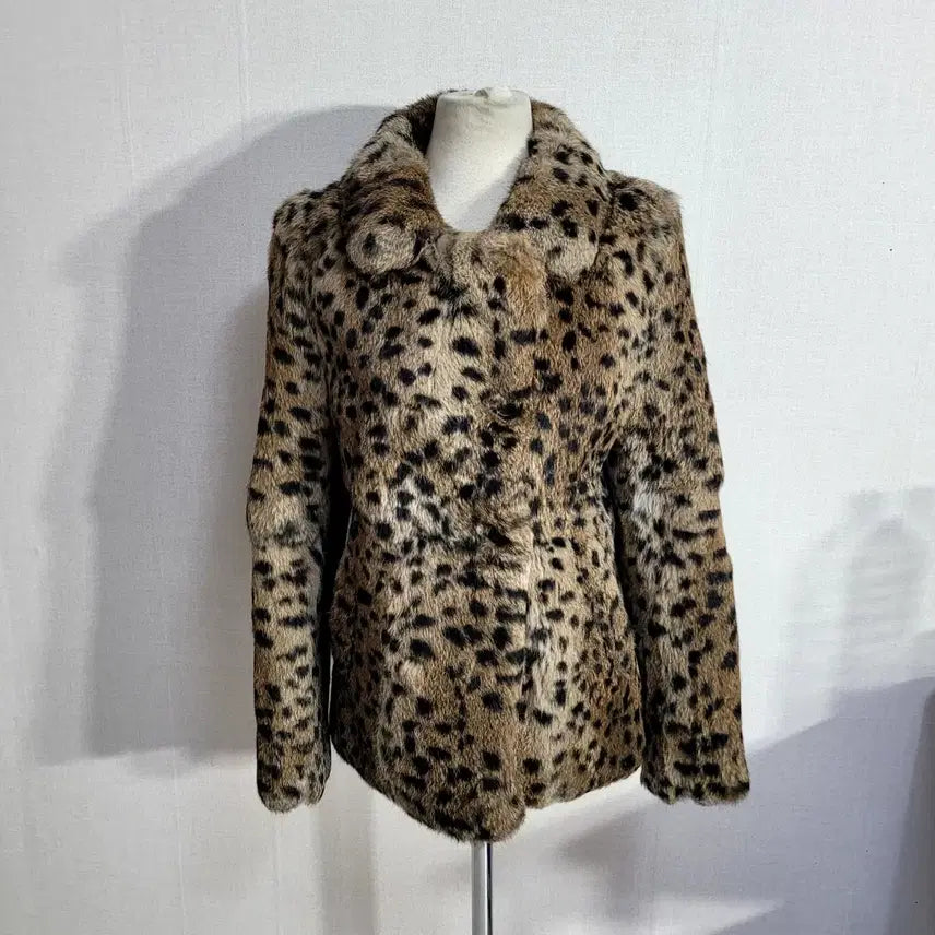 [BUNJANG] Sandro Leopard Print Fur Jacket / 산드로 호피 퍼자켓