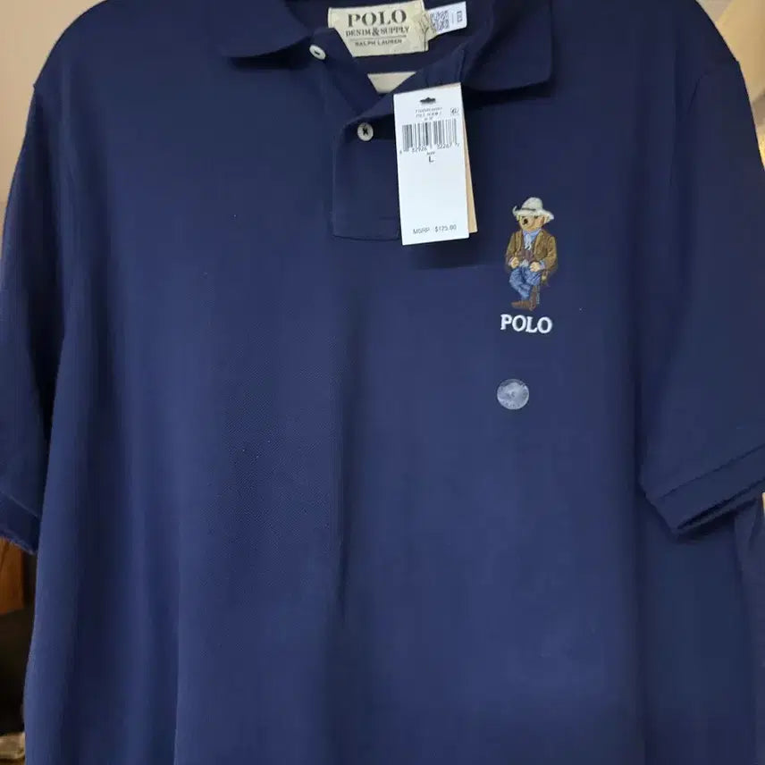 [BUNJANG] Polo Ralph Lauren Polo Bear Cotton Pique Polo Shirt (L) / 폴로 베어 카라티(L,새상품)