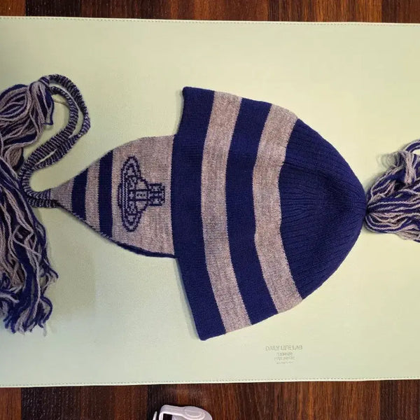 [BUNJANG] Vivienne Westwood Shinichi Earflap Beanie / 비비안웨스트우드 신이치 이어플랩 비니