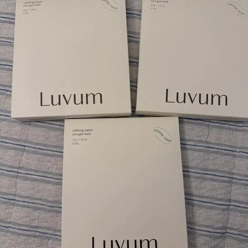 [BUNJANG] Lubem Calming Repair Cica Gel Mask 3 Boxes (Sealed) / 미개봉) 러븀 카밍 리페어 시카 겔 마스크 3박스