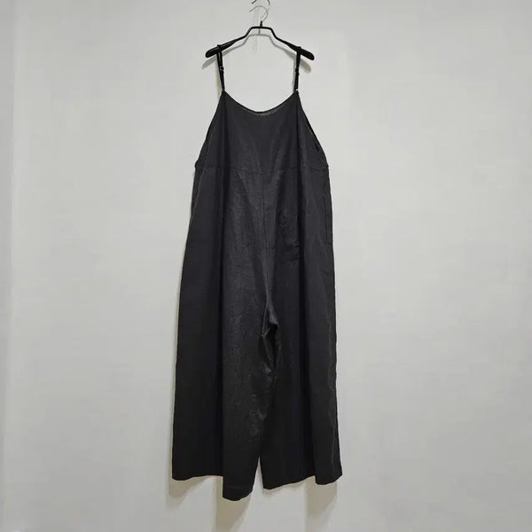 [BUNJANG] Linen Wide Leg Jumpsuit / 린넨 와이드통 점프수트