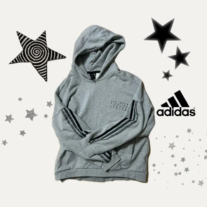 [BUNJANG] Adidas Trefoil Three-Stripes Hoodie / 느좋 대대장 아디다스 핀터깔 삼선 후드티