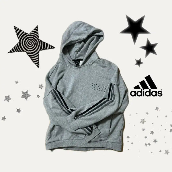 [BUNJANG] Adidas Trefoil Three-Stripes Hoodie / 느좋 대대장 아디다스 핀터깔 삼선 후드티