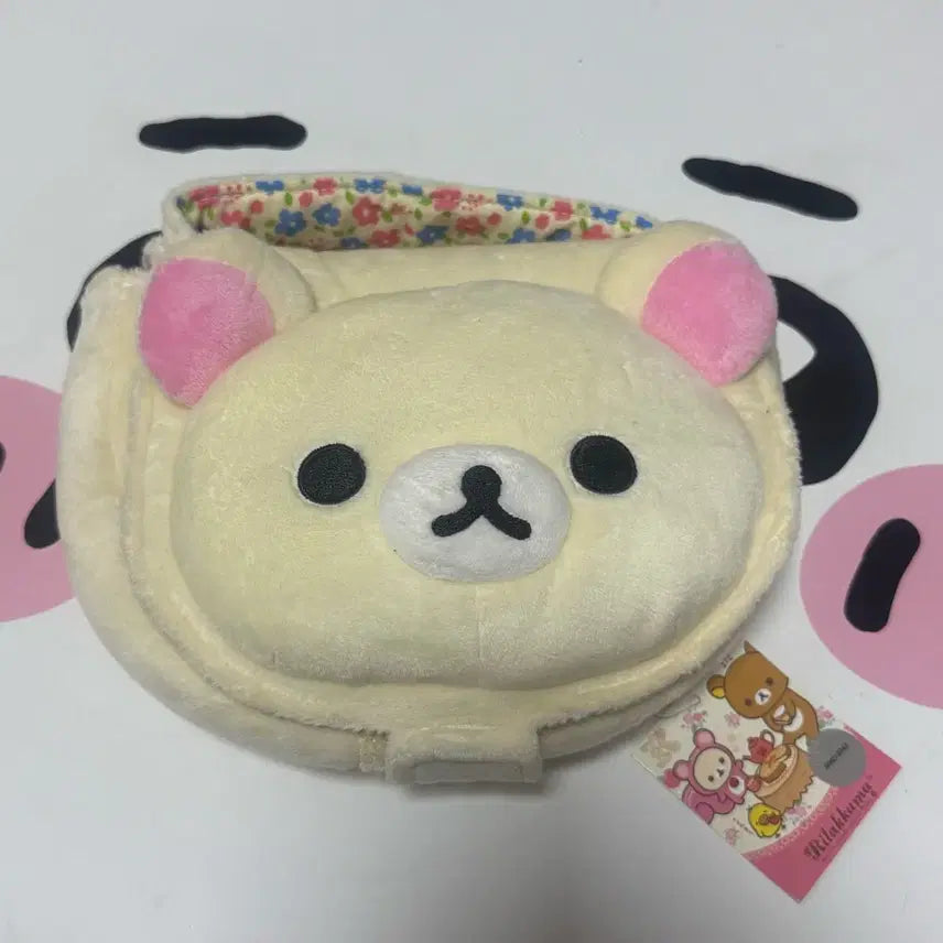[BUNJANG] Korelakuma Face Plush Pouch / 코리락쿠마 고전문구 얼굴 인형 파우치(리락쿠마 고전 굿즈 코구마 산엑스 서브컬쳐 오네 히메 갸루)