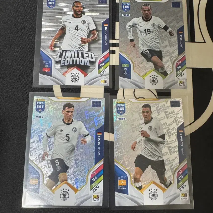 [BUNJANG] Panini Adrenalyn Germany 4-Card Bundle Set / 파니니 아드레날린 독일 4종 일괄 판매합니다.