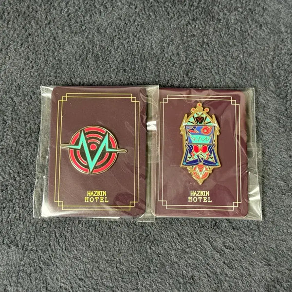 [BUNJANG] HasBeen Hotel Box Tech Logo Pin Badge / 해즈빈 호텔 복스 복스테크 로고 핀뱃지