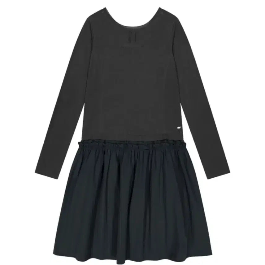 [BUNJANG] Koiseio Two-way Shirring Dress Blue Charcoal / 코이세이오 투웨이 셔링 원피스 블루 차콜