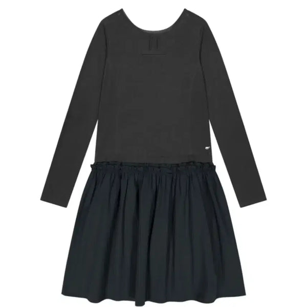 [BUNJANG] Koiseio Two-way Shirring Dress Blue Charcoal / 코이세이오 투웨이 셔링 원피스 블루 차콜