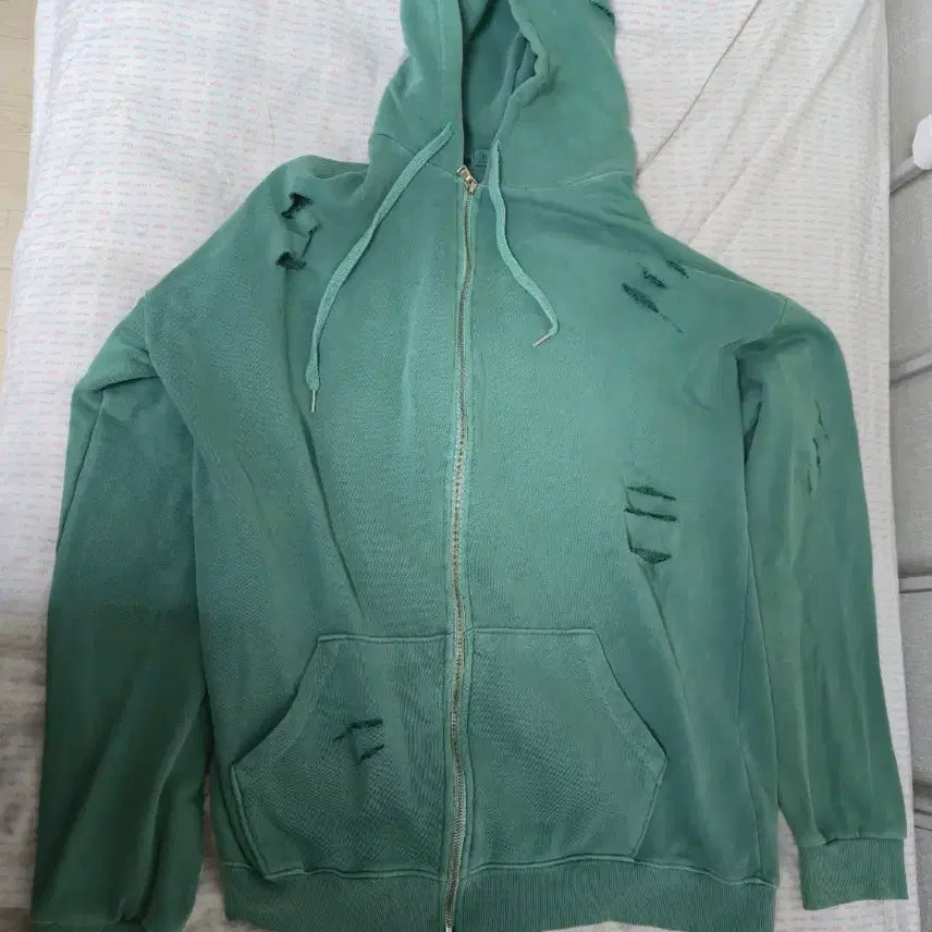 [BUNJANG] Vintage Distressed Hoodie / 빈티지 데미지 후드직업
