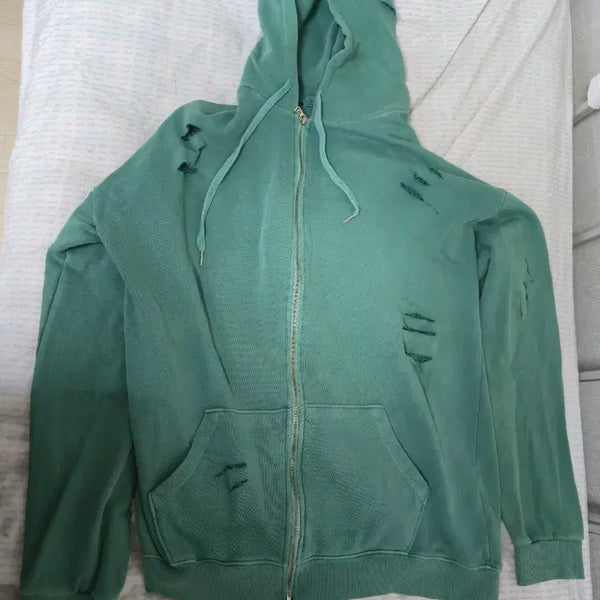 [BUNJANG] Vintage Distressed Hoodie / 빈티지 데미지 후드직업