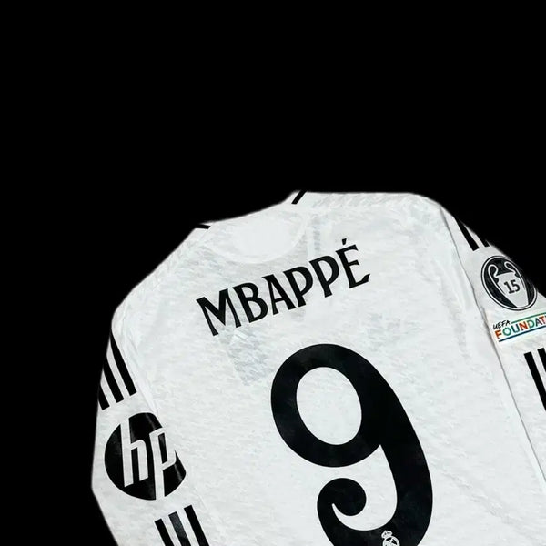 [BUNJANG] Real Madrid 24-25 Home Authentic Long Sleeve Mbappé Jersey / [택체 새상품] 24-25 레알마드리드 홈 어센틱 긴팔 음바페 유니폼