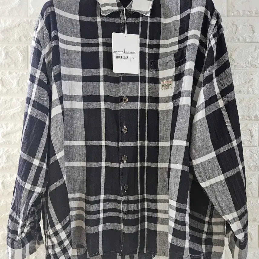 [BUNJANG] Stussy x Our Legacy Workshop Borrowed Shirt Bold Check Linen / 스투시 x 아워레가시 워크샵 보로우드 셔츠 볼드 체크 리넨