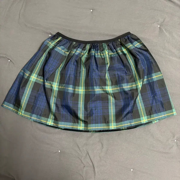 [BUNJANG] Polo Ralph Lauren Kids Checkered Banded Mini Skirt (Size 12-14 / Women's XS-S) / 폴로 랄프로렌 키즈 12-14 L (여성 xs-s) 체크 밴딩 미니 스커