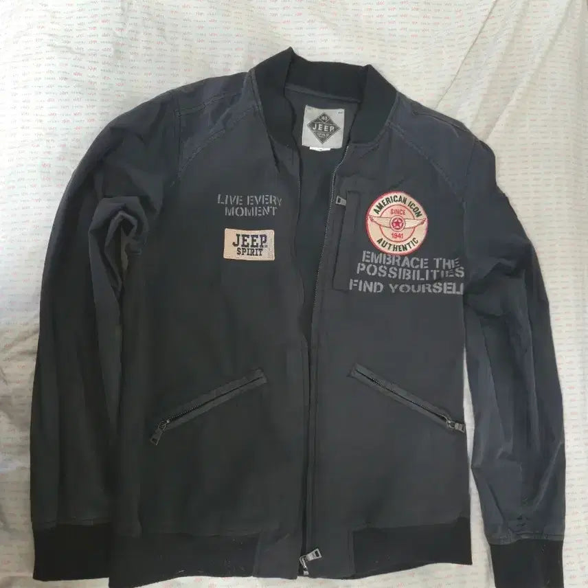 [BUNJANG] Jeep Varsity Blouson Jacket / 지프 블루종 자켓