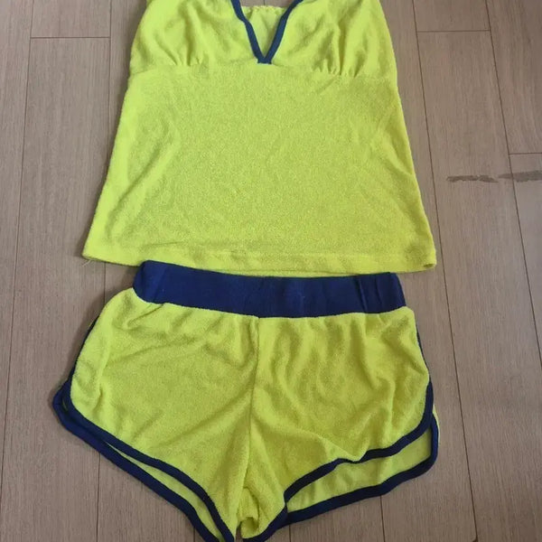 [BUNJANG] Sleeveless Shorts Set / 나시 반바지 세트