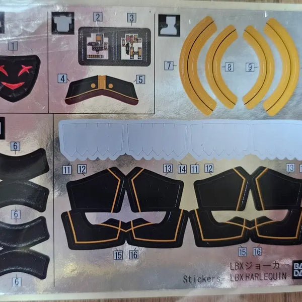 [BUNJANG] Bandai LBX Joker Foil Sticker / 반다이 LBX  조커  호일 스티커
