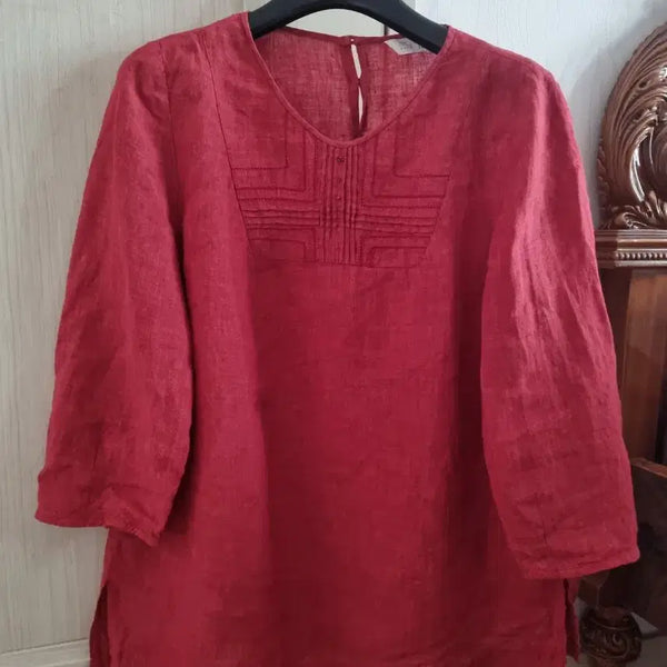 [BUNJANG] Linen Blouse / 이새isae>린넨 블라우스