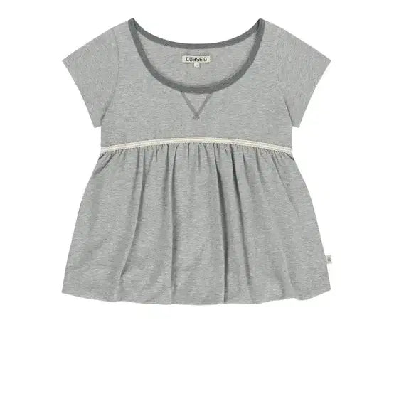 [BUNJANG] KOSEIO 26SS Balloon T-Shirt - Mélange Grey / 코이세이오 26ss 벌룬티셔츠 멜란지그레이