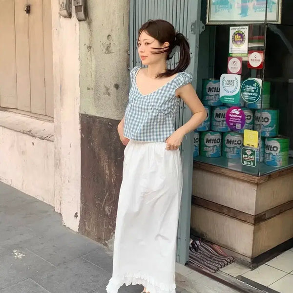 [BUNJANG] Soding Bread Serene White Skirt / 쏘딩키브레드 Serene White Skirt