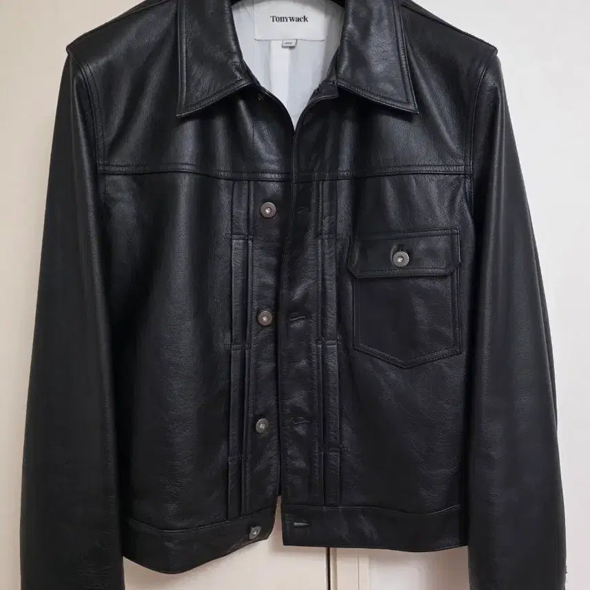 [BUNJANG] TONYWACK Leather Trucker Jacket Size M / 토니웩 레더 트러커 자켓 M 사이즈