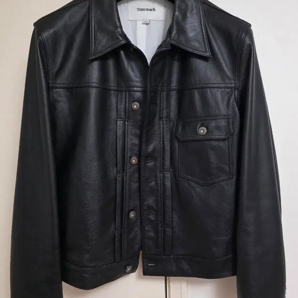 [BUNJANG] TONYWACK Leather Trucker Jacket Size M / 토니웩 레더 트러커 자켓 M 사이즈