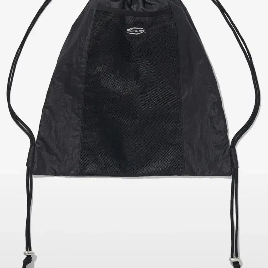 [BUNJANG] Mc&Chips Metal Velcro Gym Sack Bag (Black) / 맥앤칩스 Metal velcro gym sack (black) 짐색 가방