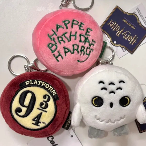[BUNJANG] Harry Potter Birthday Cake, Platform, Owl Set - Keychains / 일괄) 최저가 해리포터 인형 키링 해피벌스데이 케이크, 승강장, 올빼미