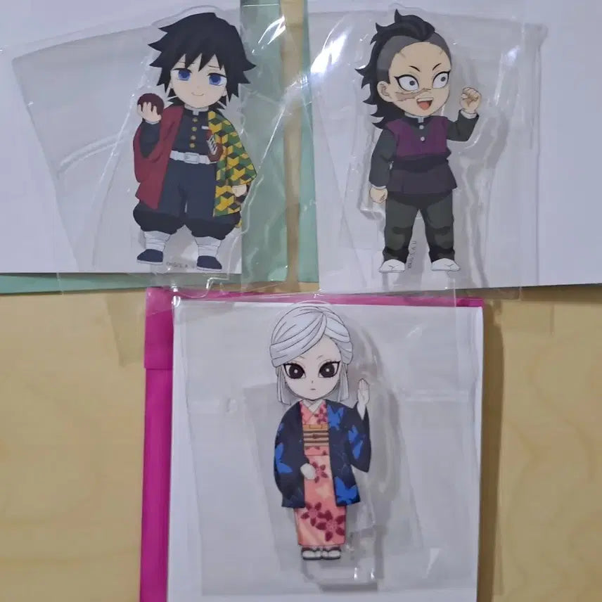 [BUNJANG] Demon Slayer Connecting Acrylic Stand Giyu, Genya, Amane Bundle Set / 귀멸의칼날 연결아크릴 기유 겐야 아마네 일괄 판매합니다.