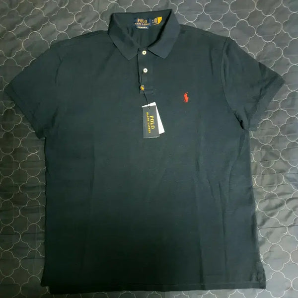 [BUNJANG] Polo Ralph Lauren Custom Slim Fit Mesh Short Sleeve Polo Shirt Navy (XL) / (새상품) 폴로랄프로렌 커스텀 슬림핏 메쉬 반팔카라티 네이비(XL)