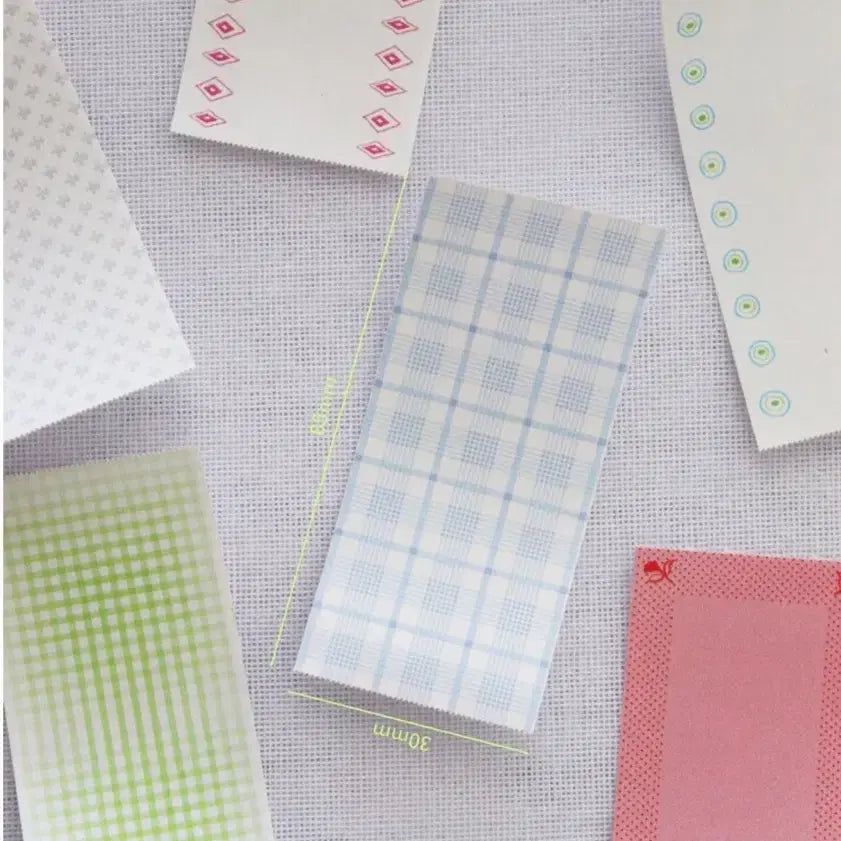 [BUNJANG] Magreseura New Adhesive Sticky Memo Pad - Various Patterns / 소분띵) 마그레세라 신상 스티키 점착 메모지 다꾸-베리어스 패턴