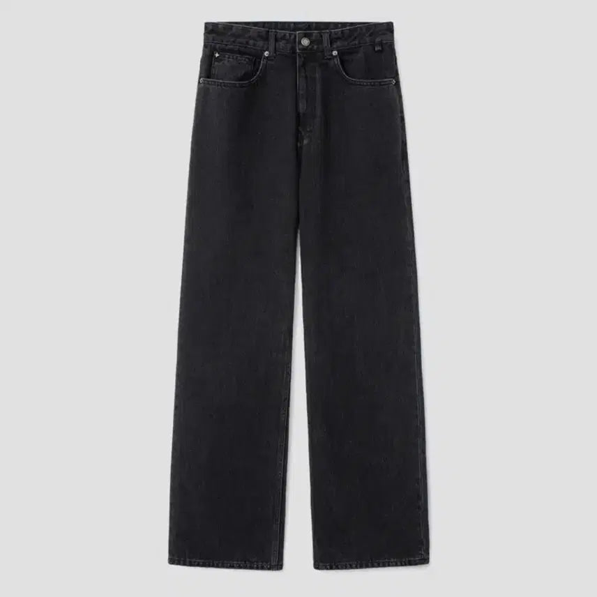 [BUNJANG] Belliere Mid Wide Washed Black Jeans 30x32 / 벨리에/미드와이드 워시드블랙/30x32