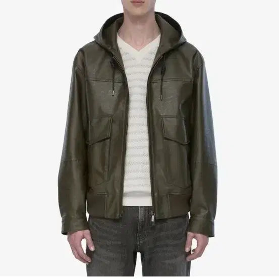 [BUNJANG] JILLSTUART 25SS Leather Hooded Jacket XL / 질스튜어트 레더 후드 자켓 25SS [XL]