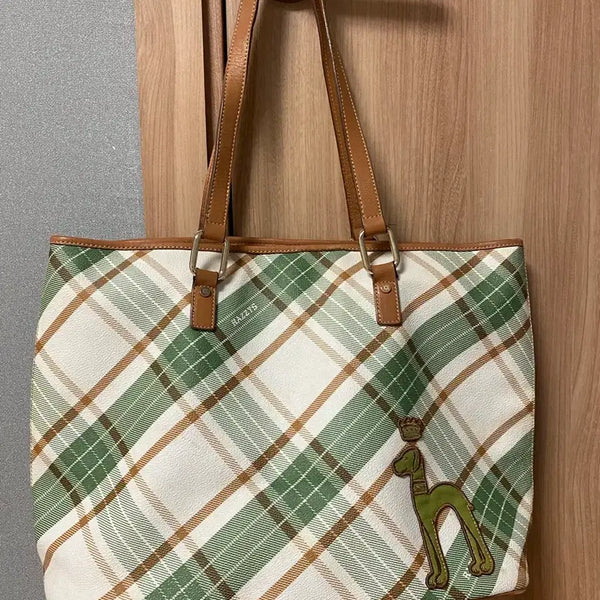 [BUNJANG] Hazzys Check Pattern Shopper Bag / 헤지스 쇼퍼백 30*46