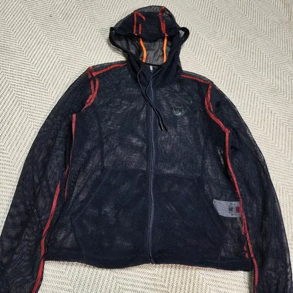 [BUNJANG] WAAC Mesh Hooded Zip-Up Jacket Navy / 85) 왁 WAAC 메쉬 후드 집업 자켓 네이비