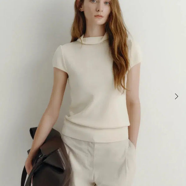 [BUNJANG] Sie LIA Cap Sleeve Knit Vanilla / 시에sie 리아 캡슬리브 니트 바닐라s