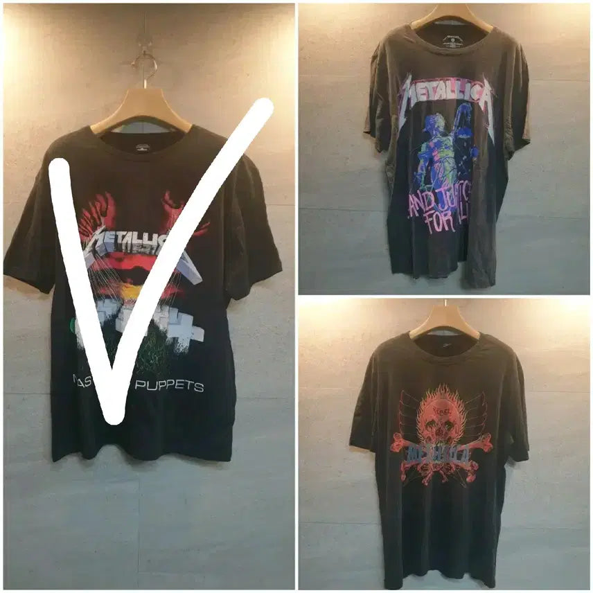 [BUNJANG] Metallica Official Merchandise T-Shirt Collection / 메탈리카. 오피셜굿즈 콜렉션. 반팔티.