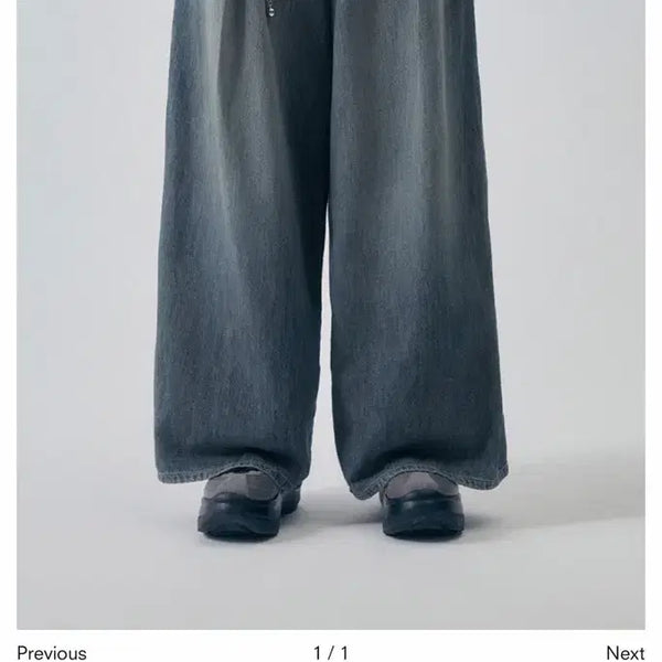 [BUNJANG] Trimingbird Classic Wide Denim Pants Light Indigo / 트리밍버드 Classic Wide 데님 팬츠,라이트인디고