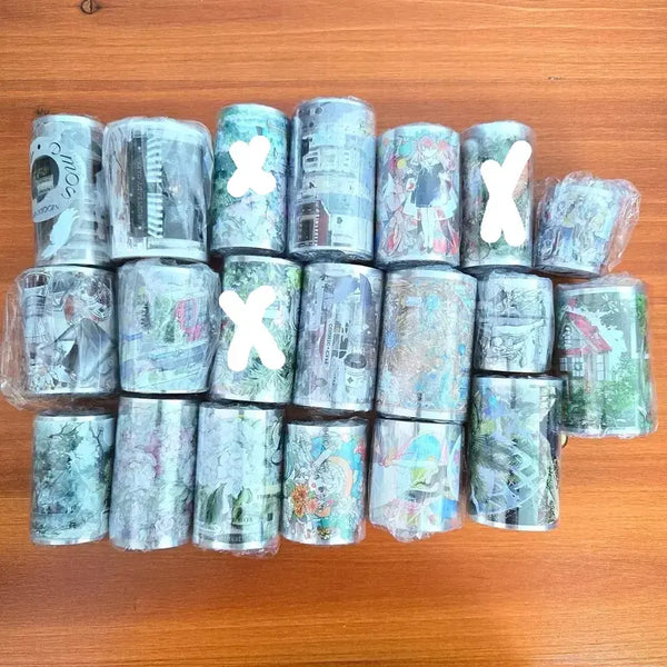 [BUNJANG] Moodtape Collection Washi Tape and PET Tape Set / moodtape 통마테 17개 pet마테 화지마테 해외마테