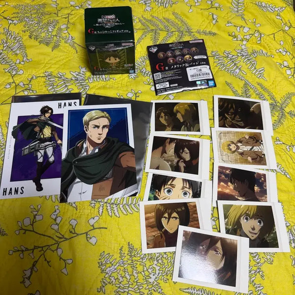 [BUNJANG] Attack on Titan Goods Bundle Set / 진격거 초코노코 ,뱃지 , 굿즈일괄