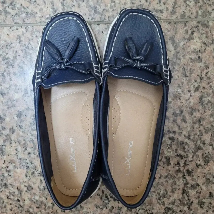 [BUNJANG] Luxeane Navy Tassel Loafers Size 235 / 네이비 태슬 로퍼 235