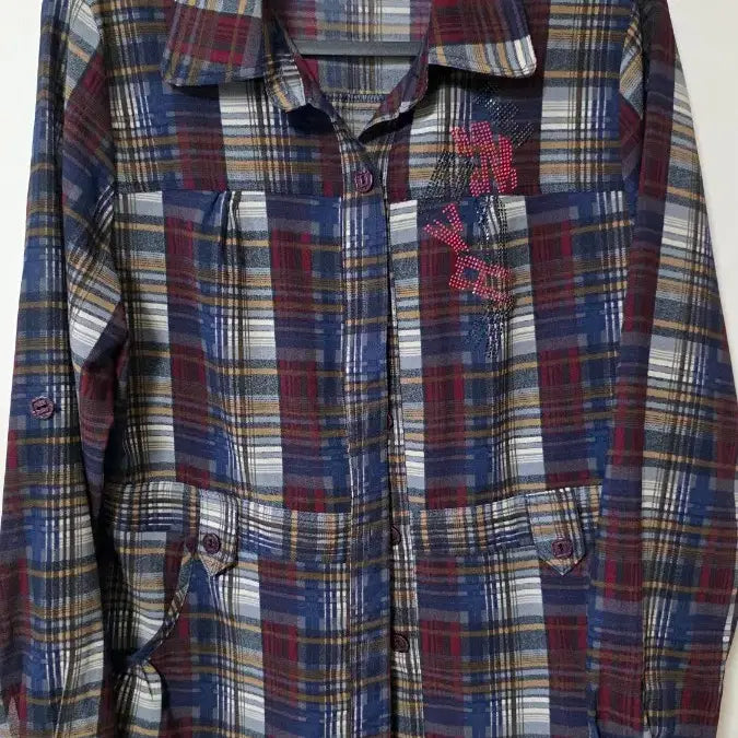 [BUNJANG] Checkered Pattern Shirt - Size 77 / 체크무늬 셔츠 77
