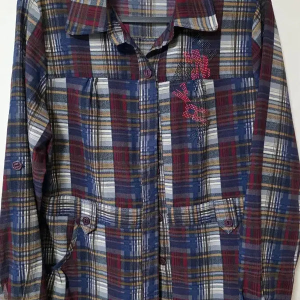 [BUNJANG] Checkered Pattern Shirt - Size 77 / 체크무늬 셔츠 77
