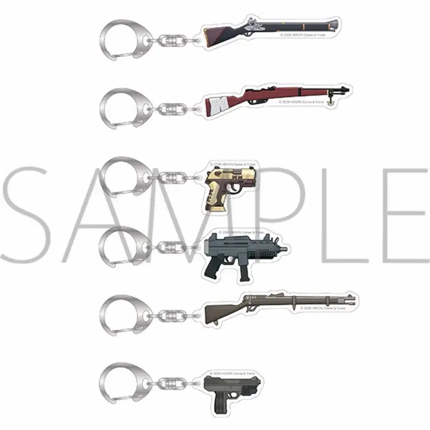 [BUNJANG] Blue Archive Official Animate Collaboration Exclusive Weapon Keyholder Set / [예약공구] 블루아카이브 공식 애니메이트 콜라보 전용무기 키홀더 세트