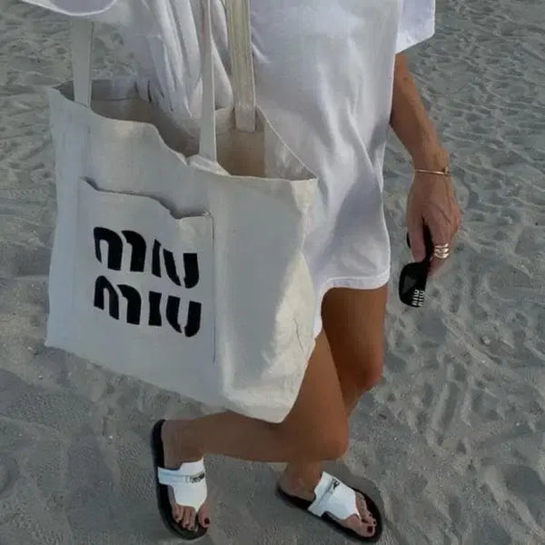 [BUNJANG] Large Canvas Eco Bag / 에코백라지