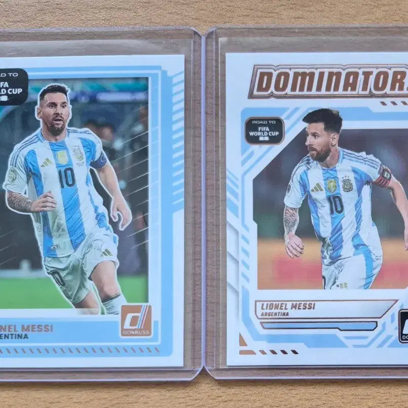 [BUNJANG] Panini Donruss FIFA World Cup Lionel Messi Card Bundle Set / 2025-26 파니니 돈러스 FIFA 월드컵 리오넬 메시 카드 2장랏판매